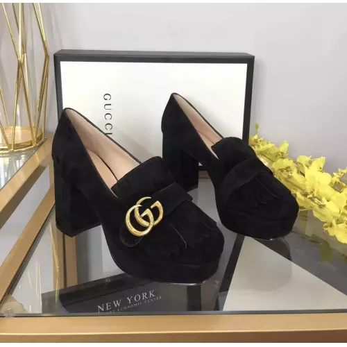 Gucci High-Heeled Shoes For Women #1275743 $100.00 USD, Wholesale Replica Gucci High-Heeled Shoes