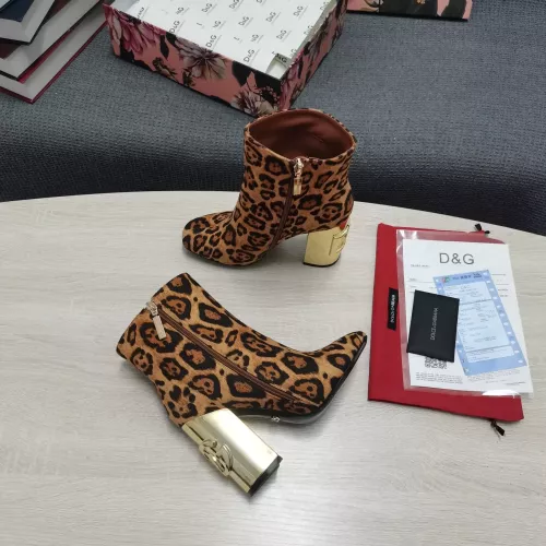 Replica Dolce & Gabbana D&G Boots For Women #1275766 $160.00 USD for Wholesale