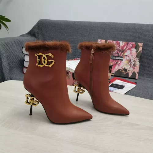 Dolce &amp; Gabbana D&amp;G Boots For Women #1275787 $175.00 USD, Wholesale Replica Dolce &amp; Gabbana D&amp;G Boots