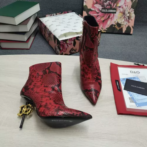 Replica Dolce & Gabbana D&G Boots For Women #1275817 $165.00 USD for Wholesale