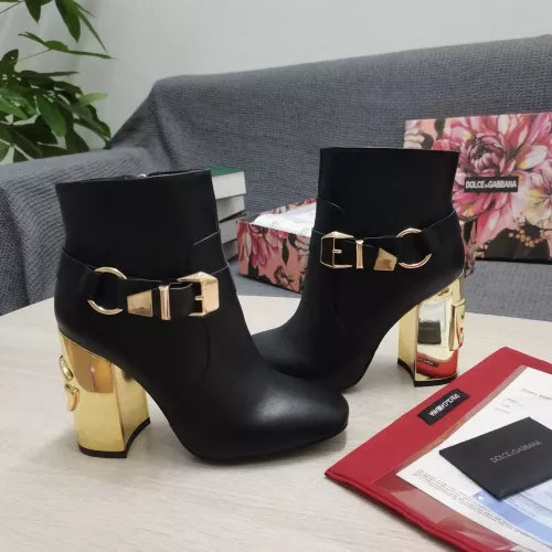 Replica Dolce & Gabbana D&G Boots For Women #1275829 $165.00 USD for Wholesale