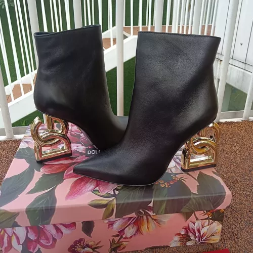 Replica Dolce & Gabbana D&G Boots For Women #1275832 $165.00 USD for Wholesale