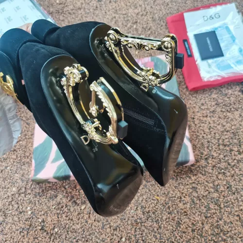 Replica Dolce & Gabbana D&G Boots For Women #1275840 $172.00 USD for Wholesale