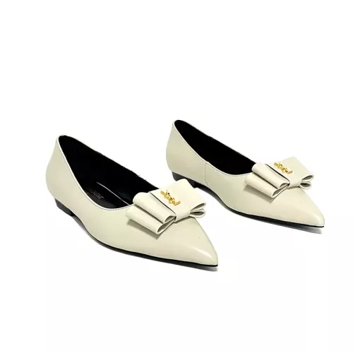 Yves Saint Laurent YSL Flat Shoes For Women #1275996 $98.00 USD, Wholesale Replica Yves Saint Laurent YSL Flat Shoes