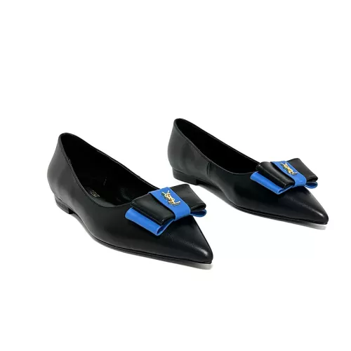 Yves Saint Laurent YSL Flat Shoes For Women #1275998 $98.00 USD, Wholesale Replica Yves Saint Laurent YSL Flat Shoes