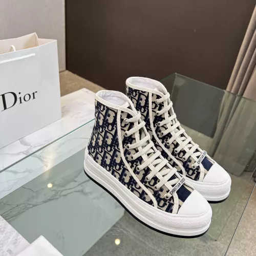 Replica Christian Dior High Top Shoes For Women #1276244 $96.00 USD for Wholesale