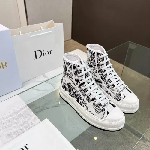 Replica Christian Dior High Top Shoes For Women #1276245 $96.00 USD for Wholesale