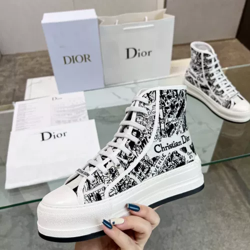 Replica Christian Dior High Top Shoes For Women #1276245 $96.00 USD for Wholesale