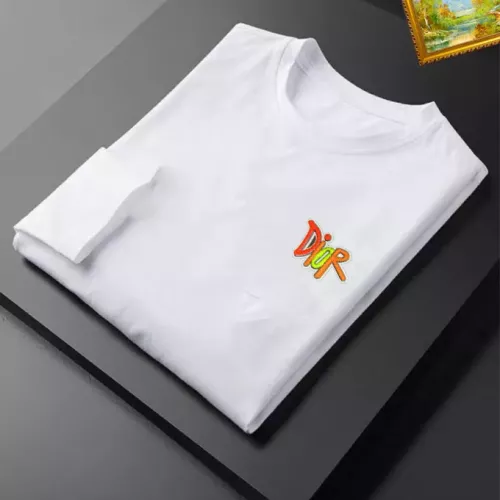 Replica Christian Dior T-Shirts Long Sleeved For Unisex #1276396 $34.00 USD for Wholesale