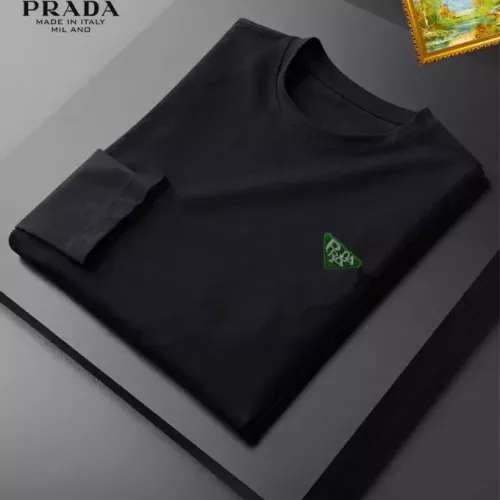 Replica Prada T-Shirts Long Sleeved For Unisex #1276405 $34.00 USD for Wholesale