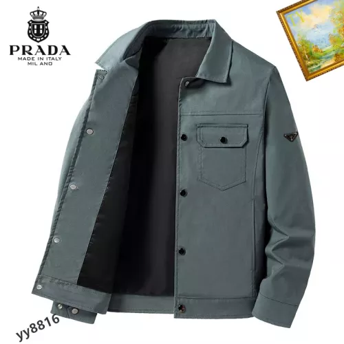 Prada Jackets Long Sleeved For Men #1276625 $60.00 USD, Wholesale Replica Prada Jackets