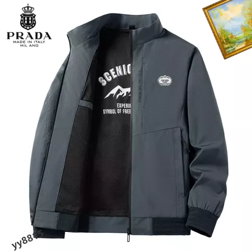 Prada Jackets Long Sleeved For Men #1276637 $60.00 USD, Wholesale Replica Prada Jackets