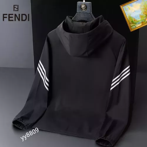 Replica Fendi Jackets Long Sleeved For Men #1276645 $60.00 USD for Wholesale