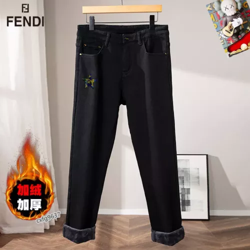 Replica Fendi Jeans For Men #1276662 $48.00 USD for Wholesale