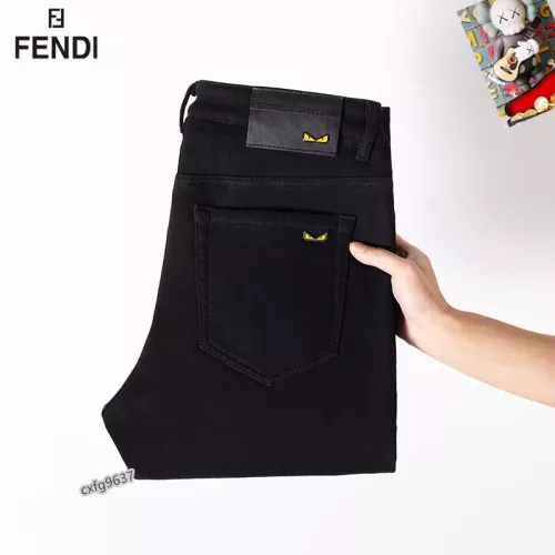 Replica Fendi Jeans For Men #1276662 $48.00 USD for Wholesale