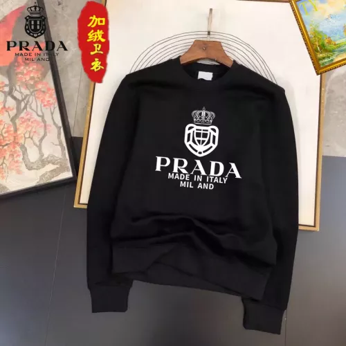 Prada Hoodies Long Sleeved For Men #1276976 $45.00 USD, Wholesale Replica Prada Hoodies