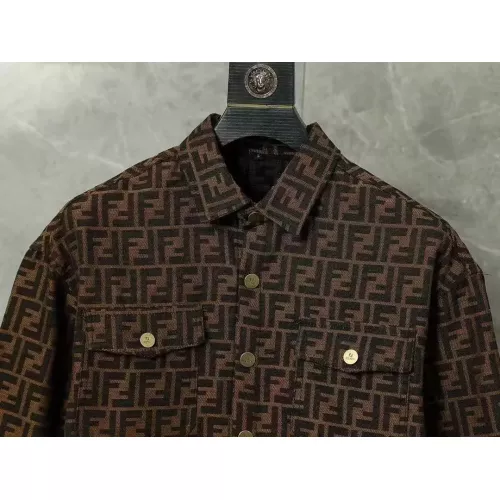 Replica Fendi Jackets Long Sleeved For Men #1277040 $52.00 USD for Wholesale