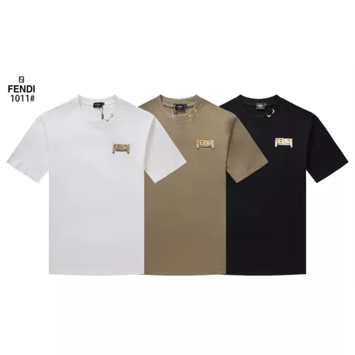 Replica Fendi T-Shirts Short Sleeved For Unisex #1277183 $29.00 USD for Wholesale