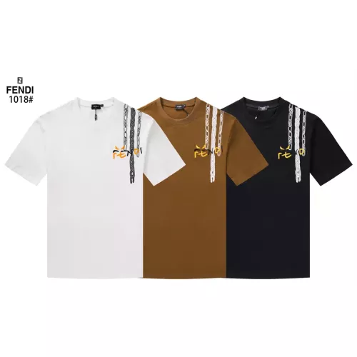 Replica Fendi T-Shirts Short Sleeved For Unisex #1277208 $29.00 USD for Wholesale