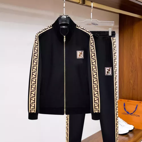 Fendi Tracksuits Long Sleeved For Men #1277258 $82.00 USD, Wholesale Replica Fendi Tracksuits