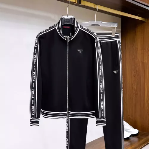 Prada Tracksuits Long Sleeved For Men #1277266 $82.00 USD, Wholesale Replica Prada Tracksuits