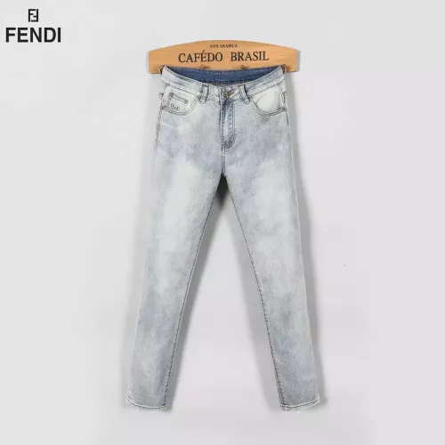 Replica Fendi Jeans For Men #1277298 $48.00 USD for Wholesale