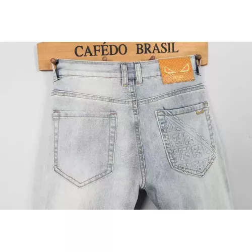 Replica Fendi Jeans For Men #1277298 $48.00 USD for Wholesale