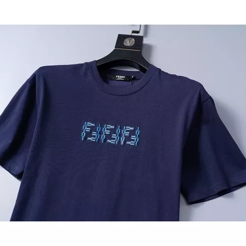 Replica Fendi T-Shirts Short Sleeved For Men #1277633 $25.00 USD for Wholesale