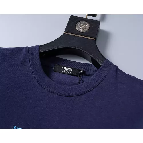 Replica Fendi T-Shirts Short Sleeved For Men #1277633 $25.00 USD for Wholesale