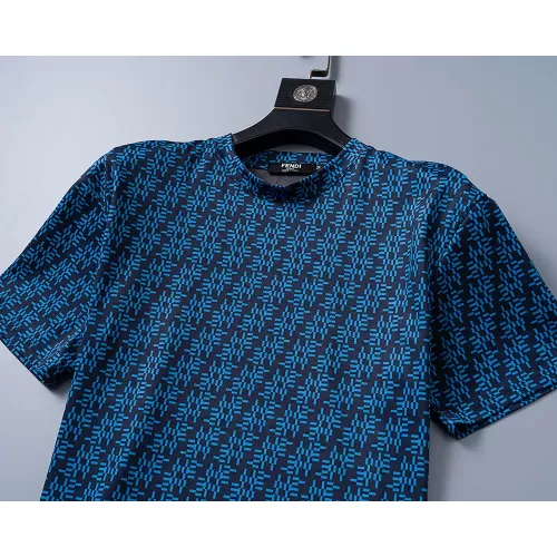 Replica Fendi T-Shirts Short Sleeved For Men #1277635 $25.00 USD for Wholesale