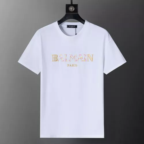 Balmain T-Shirts Short Sleeved For Men #1277643 $25.00 USD, Wholesale Replica Balmain T-Shirts