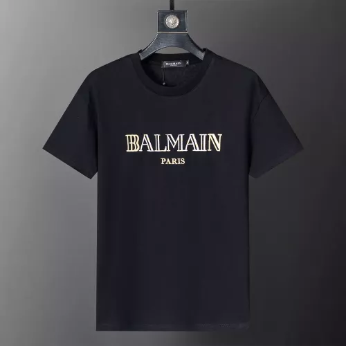 Balmain T-Shirts Short Sleeved For Men #1277644 $25.00 USD, Wholesale Replica Balmain T-Shirts