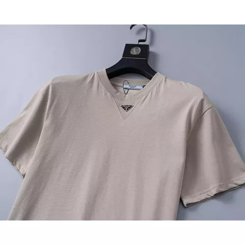 Replica Prada T-Shirts Short Sleeved For Men #1277716 $25.00 USD for Wholesale