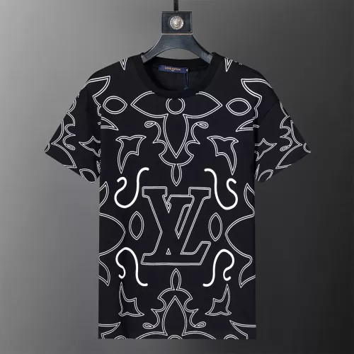 Louis Vuitton LV T-Shirts Short Sleeved For Men #1277748 $25.00 USD, Wholesale Replica Louis Vuitton LV T-Shirts