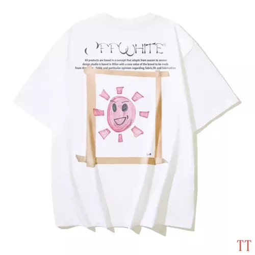 Off-White T-Shirts Short Sleeved For Unisex #1278402 $29.00 USD, Wholesale Replica Off-White T-Shirts