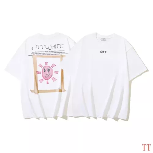 Replica Off-White T-Shirts Short Sleeved For Unisex #1278402 $29.00 USD for Wholesale