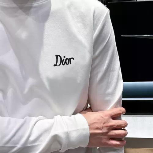 Replica Christian Dior T-Shirts Long Sleeved For Men #1278419 $45.00 USD for Wholesale