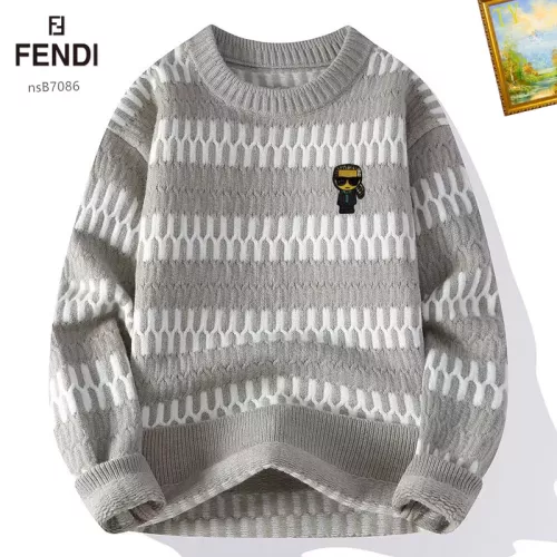 Fendi Sweaters Long Sleeved For Men #1278817 $48.00 USD, Wholesale Replica Fendi Sweaters