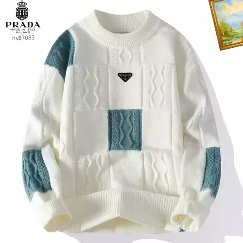 Prada Sweater Long Sleeved For Men #1278827 $48.00 USD, Wholesale Replica Prada Sweater