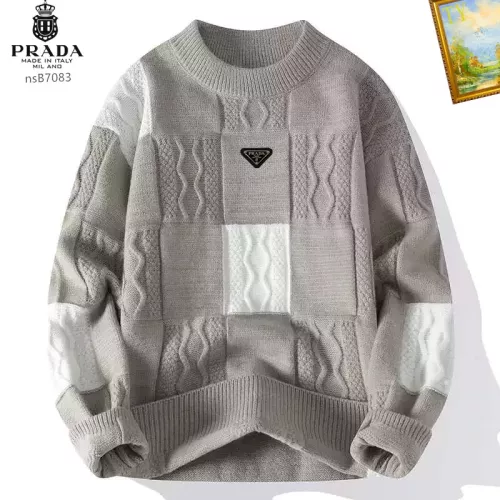 Prada Sweater Long Sleeved For Men #1278828 $48.00 USD, Wholesale Replica Prada Sweater