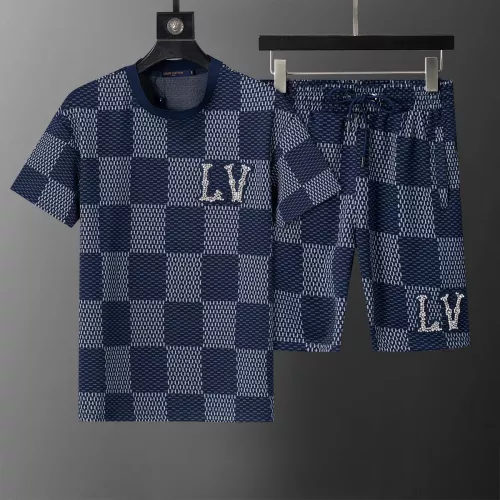 Louis Vuitton LV Tracksuits Short Sleeved For Men #1278850 $42.00 USD, Wholesale Replica Louis Vuitton LV Tracksuits