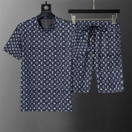 Louis Vuitton LV Tracksuits Short Sleeved For Men #1278854 $42.00 USD, Wholesale Replica Louis Vuitton LV Tracksuits