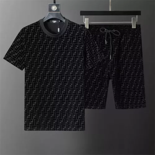 Fendi Tracksuits Short Sleeved For Men #1278867 $42.00 USD, Wholesale Replica Fendi Tracksuits