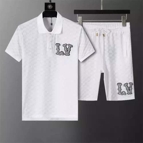 Louis Vuitton LV Tracksuits Short Sleeved For Men #1278876 $45.00 USD, Wholesale Replica Louis Vuitton LV Tracksuits