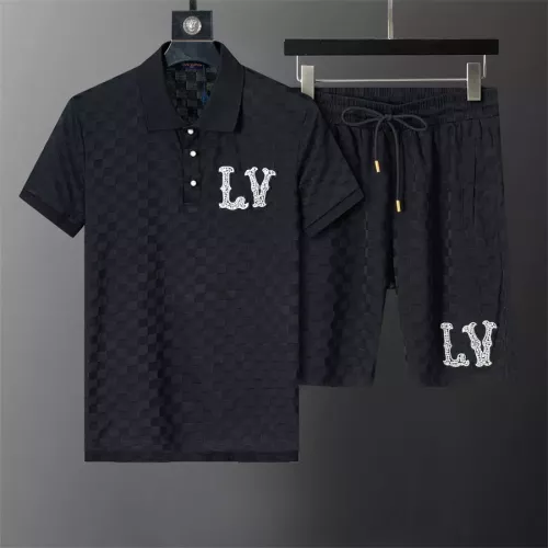 Louis Vuitton LV Tracksuits Short Sleeved For Men #1278877 $45.00 USD, Wholesale Replica Louis Vuitton LV Tracksuits