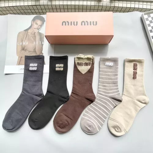 MIU MIU Socks #1278893 $29.00 USD, Wholesale Replica MIU MIU Socks