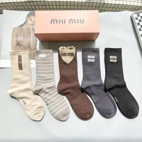 Replica MIU MIU Socks #1278893 $29.00 USD for Wholesale