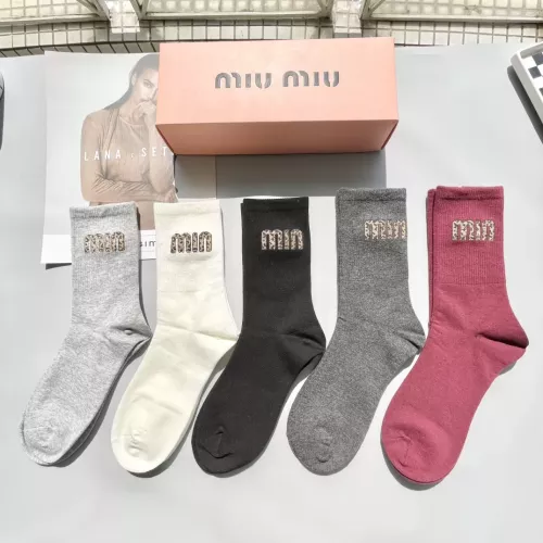 MIU MIU Socks #1278907 $29.00 USD, Wholesale Replica MIU MIU Socks