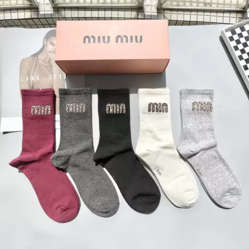 Replica MIU MIU Socks #1278907 $29.00 USD for Wholesale