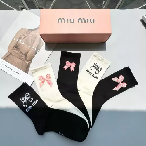 Replica MIU MIU Socks #1278925 $29.00 USD for Wholesale